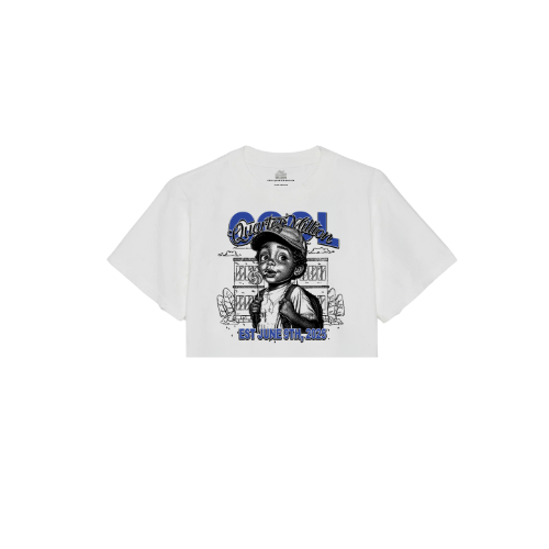 BACK THEN OVERSIZED CROPPED TEE