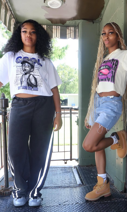 BACK THEN OVERSIZED CROPPED TEE